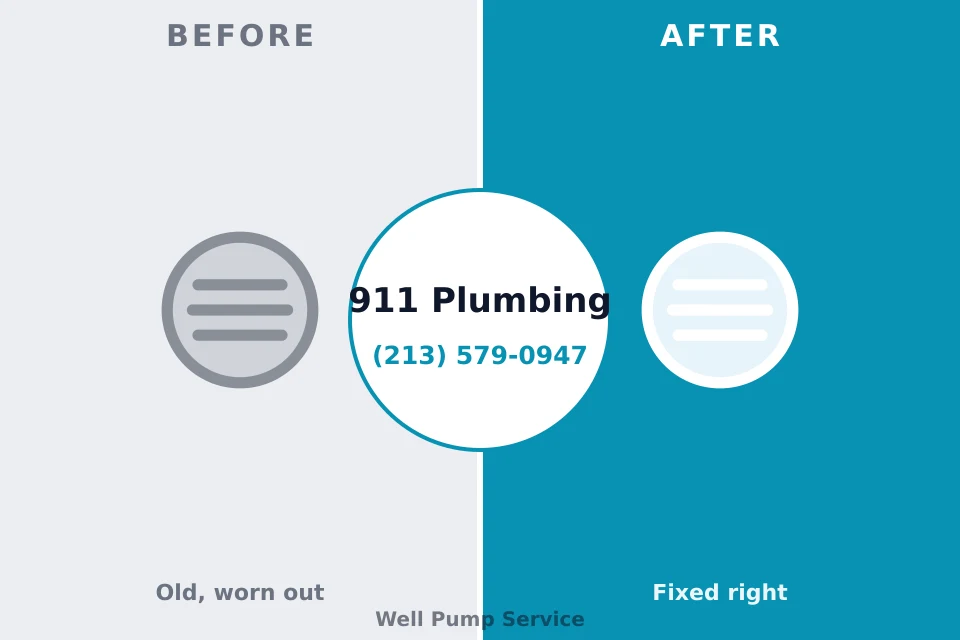 Before and after: plumbing repair Valley View, PA